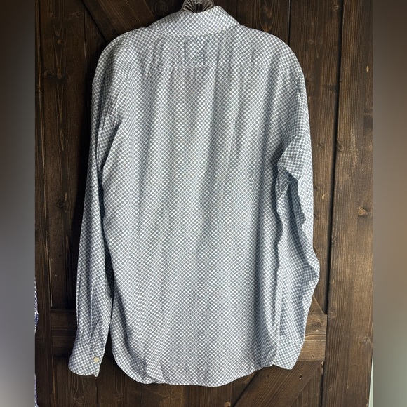 Profuomo 41-16 Slim Fit Blue/White button down dress shirt EUC - Picture 2 of 4